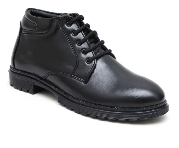 Black_Synthetic_Leather_Boots_Boots_For_Men