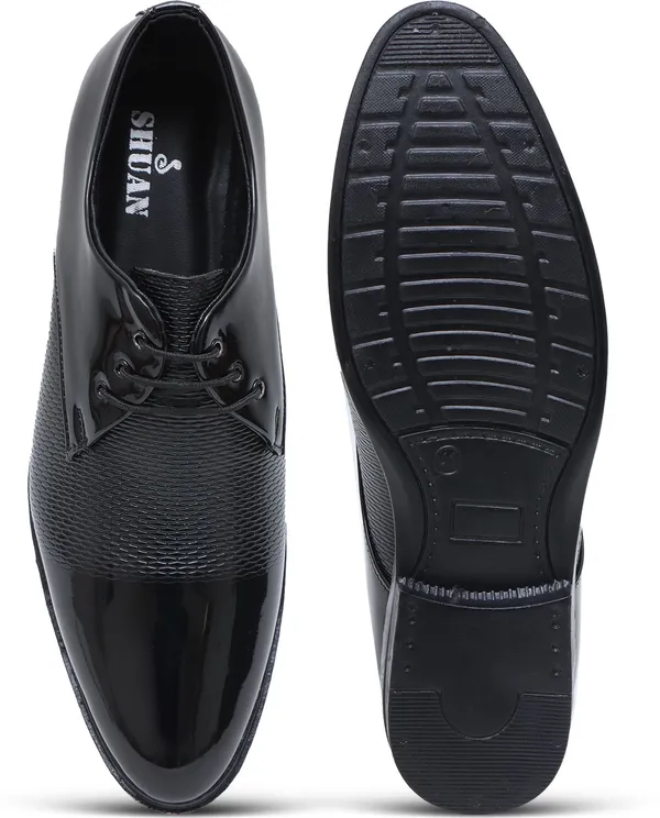 Black_Synthetic_Leather_Derby_Shoes_For_Men