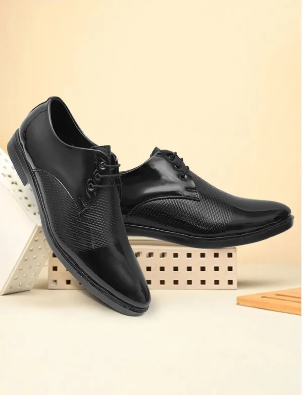 Black_Synthetic_Leather_Derby_Shoes_For_Men