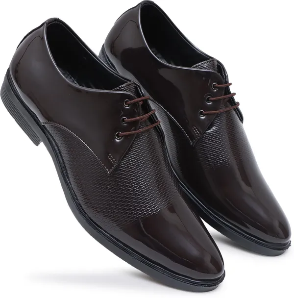 Brown_Synthetic_Leather_Derby_Shoes_For_Men