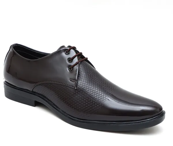 Brown_Synthetic_Leather_Derby_Shoes_For_Men