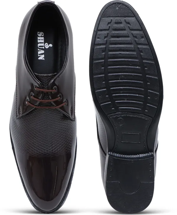 Brown_Synthetic_Leather_Derby_Shoes_For_Men