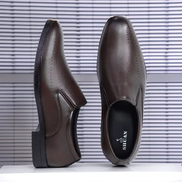 Brown_Synthetic_Leather_Party_Wear_Shoes_For_Men
