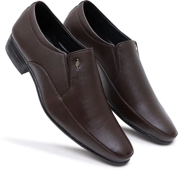 Brown_Synthetic_Leather_Slip_On_Shoes_For_Men