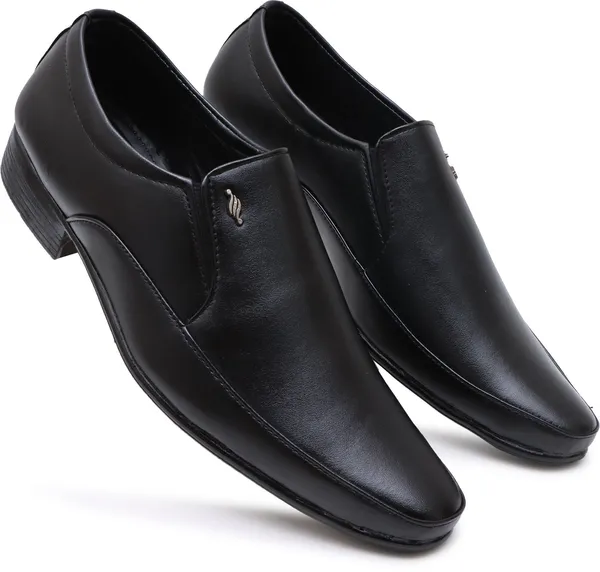 Black_Synthetic_Leather_Slip_On_Shoes_For_Men