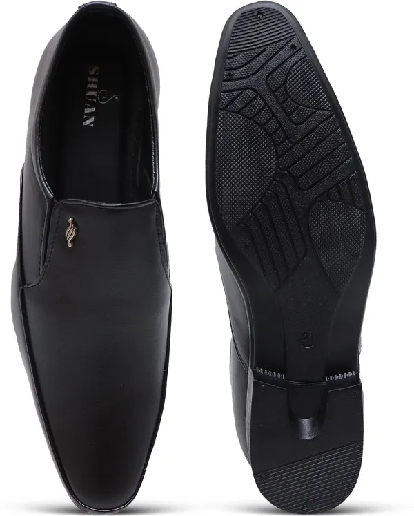 Black_Synthetic_Leather_Slip_On_Shoes_For_Men