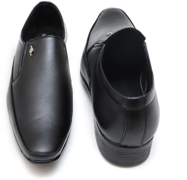 Black_Synthetic_Leather_Slip_On_Shoes_For_Men