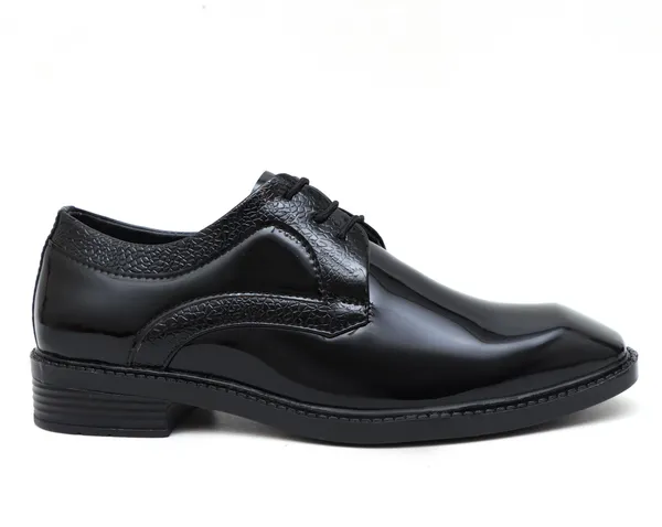 Black_Synthetic_Leather_Lace_Up_Shoes_For_Men