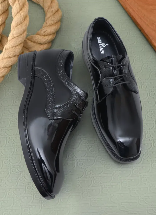 Black_Synthetic_Leather_Lace_Up_Shoes_For_Men