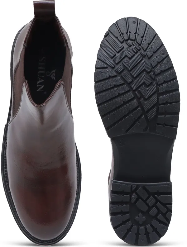 Brown_Synthetic_Leather_Boots_Boots_For_Men