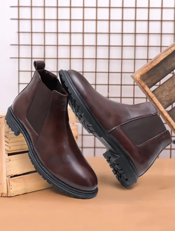 Brown_Synthetic_Leather_Boots_Boots_For_Men