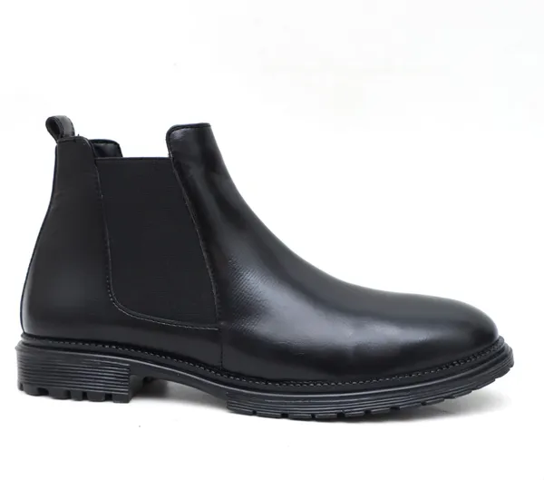 Black_Synthetic_Leather_Boots_Boots_For_Men