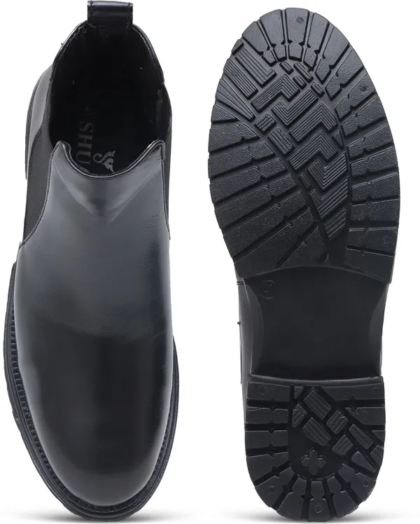 Black_Synthetic_Leather_Boots_Boots_For_Men