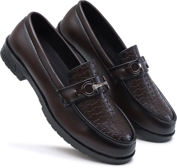 Brown_Synthetic_Leather_Loafers_Loafers_For_Men