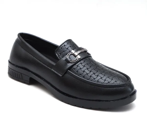 Black_Synthetic_Leather_Loafers_Loafers_For_Men