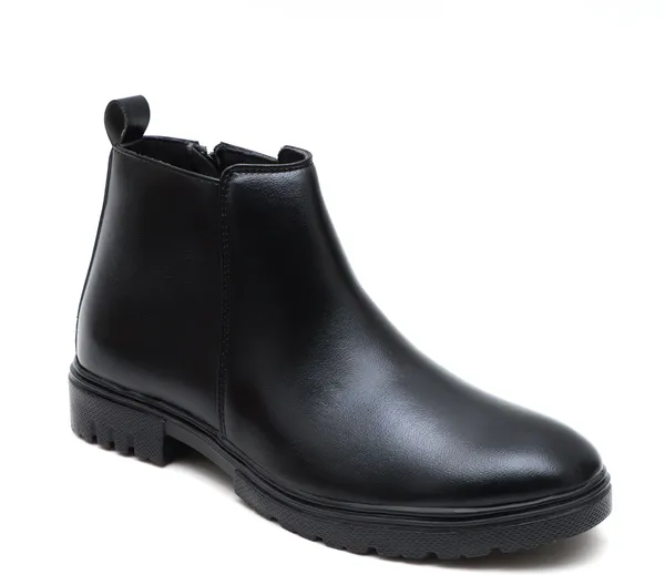 Black_Synthetic_Leather_Boots_Boots_For_Men