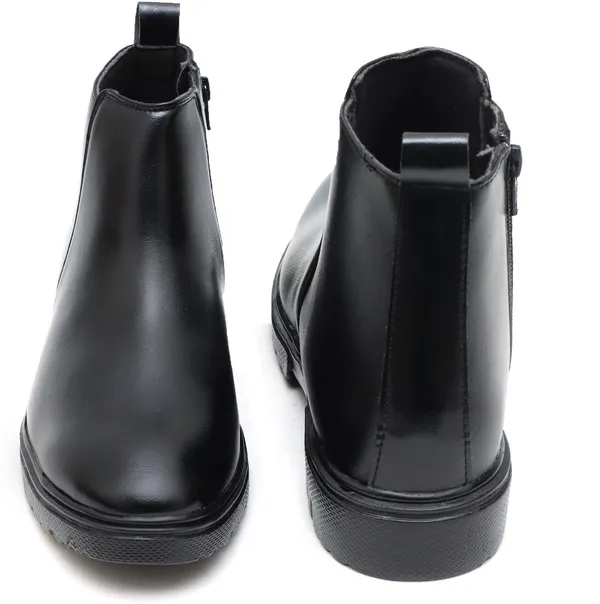 Black_Synthetic_Leather_Boots_Boots_For_Men