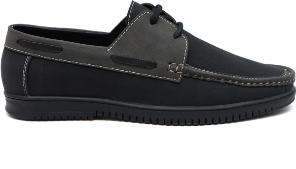Black_Synthetic_Leather_Boat_Shoes_Shoes_For_Men