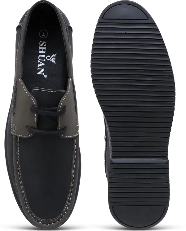 Black_Synthetic_Leather_Boat_Shoes_Shoes_For_Men