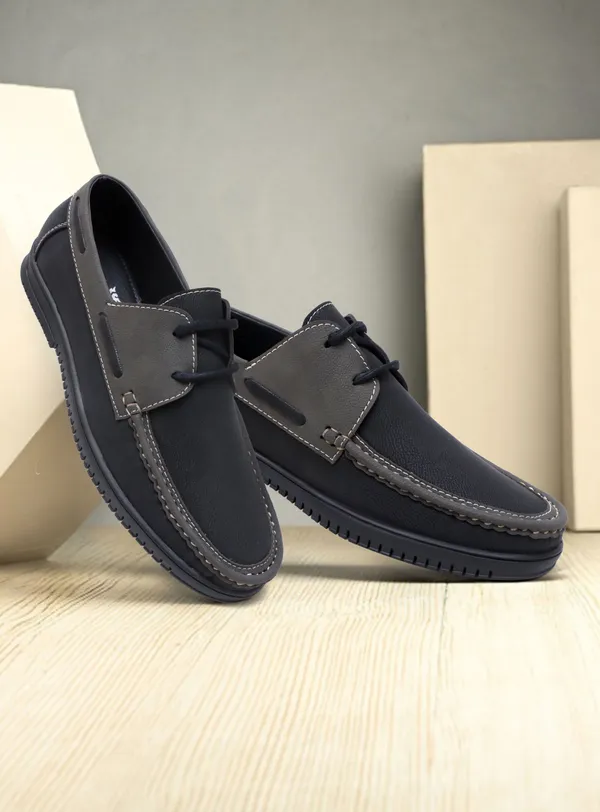 Black_Synthetic_Leather_Boat_Shoes_Shoes_For_Men