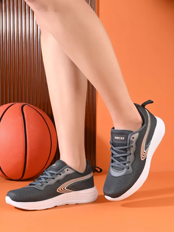 Grey_Synthetic_Leather_Sneakers_For_Women_Shoes_For_Women