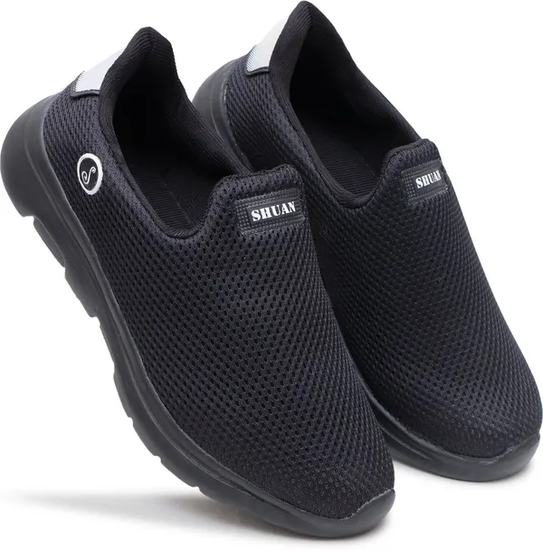 Black_Synthetic_Leather_Mocassin_Shoes_For_Men