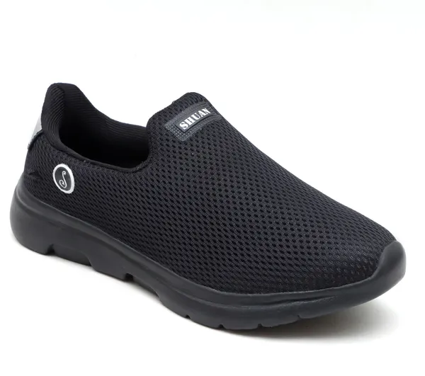 Black_Synthetic_Leather_Mocassin_Shoes_For_Men