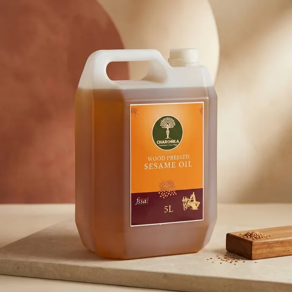 Charchika_Wood_Pressed_Sesame_Oil_100_Pure_Natural_Cold_Pressed_Oil_Rich_In_Nutrients_Ideal_For_Cooking_Frying_Dressing_Daily_Use_5_Liter