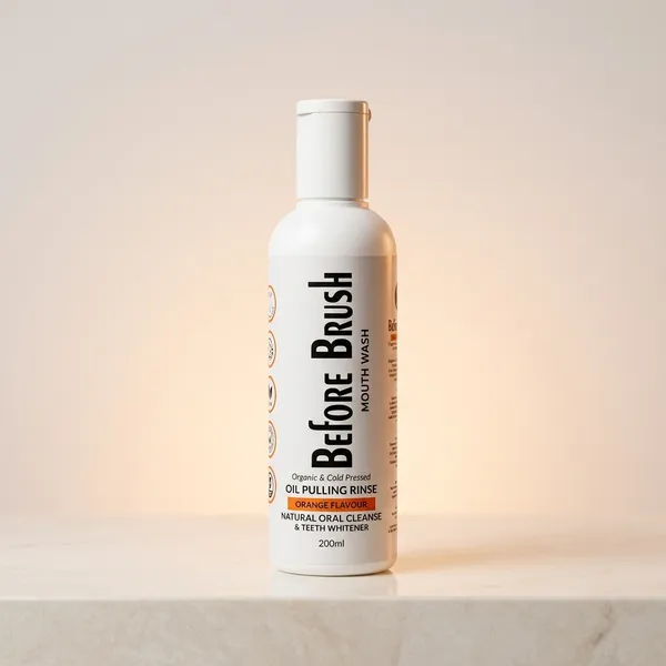 Before_Brush_Oil_Pulling_Orange_Flavour_200_Ml_Natural_Ayurvedic_Mouth_Wash_Fresh_Breath_Gum_Health_200_Ml_Orange