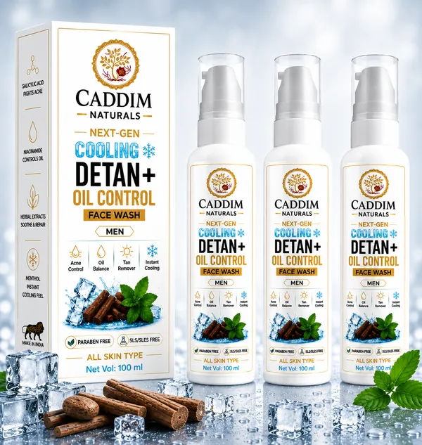 CADDIM_NATURALS_Cooling_De_Tan_for_Men_|_Oil_Control_&_Acne_Care_|_Salicylic_Acid_+_Niacinamide_+_Manjistha_|_Instant_Cooling_|_All_Skin_Type_Face_Wash_(300_ml)