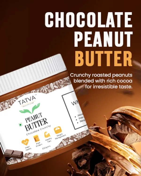 Tatva’s__Chocolate_Crunchy_Peanut_Butter_|_Pure_Chocolate_Indulgence_with_Peanut_Nutrition_|_350g