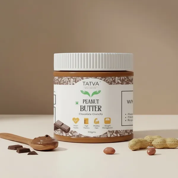 Tatva’s__Chocolate_Crunchy_Peanut_Butter_|_Pure_Chocolate_Indulgence_with_Peanut_Nutrition_|_350g