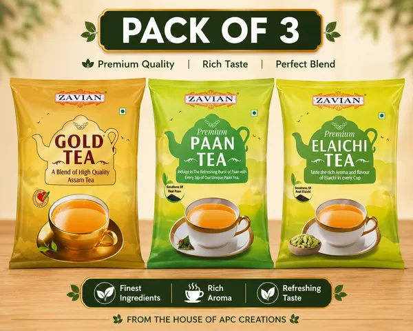 Zavian_Gold_Tea,_Paan_Tea_And_Elaichi_Tea_combo