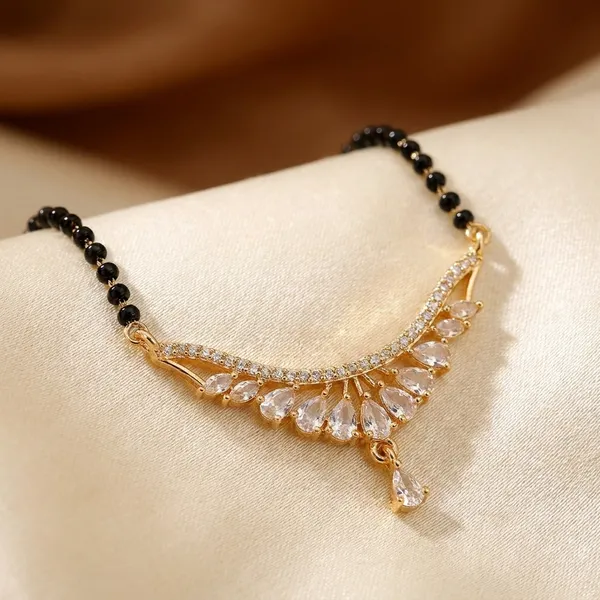 Elegant_Gold-Tone_Rectangle_Crystal_Pendant_Necklace_With_Black_Beaded_Chain_And_Mangalsutra_And_Crystal_Wing_Pendant_(Pack_Of_2)