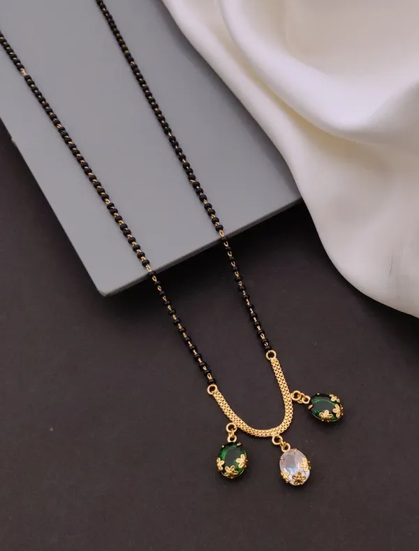 Elegant_Black_Bead_Mangalsutra_With_Green_And_Pink_Crystal_Pendants