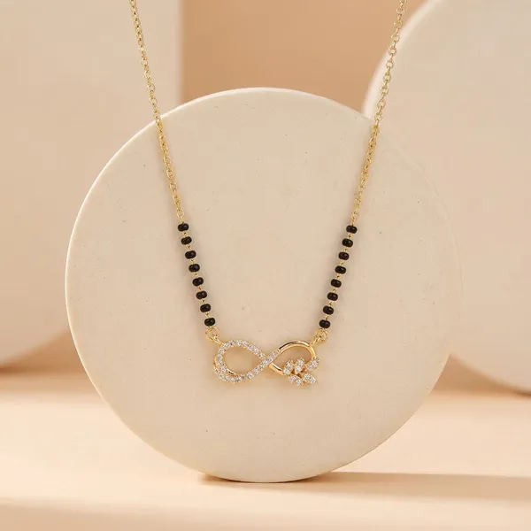 Black_Beaded_Infinity_Necklace_With_Rose_Gold_Crystal_Accents