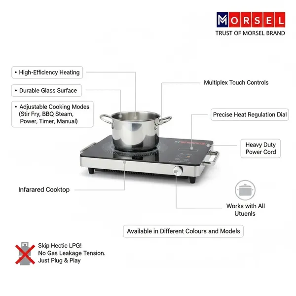 Morsel_2500W_Infrared_Cooktop_With_Digital_Timer_And_Multiple_Cooking_Modes