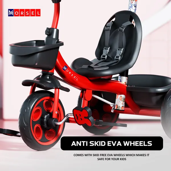 Morsel_Kids_Tricycle_With_Parent_Push_Handle_-_Red_&_Black_(2-5_Years)