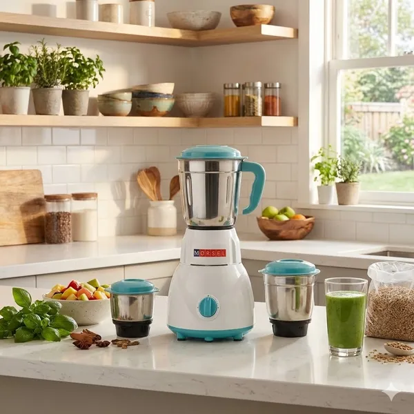 Morsel_Mixer_Grinder_With_2_Stainless_Steel_Jars_-_White_&_Turquoise