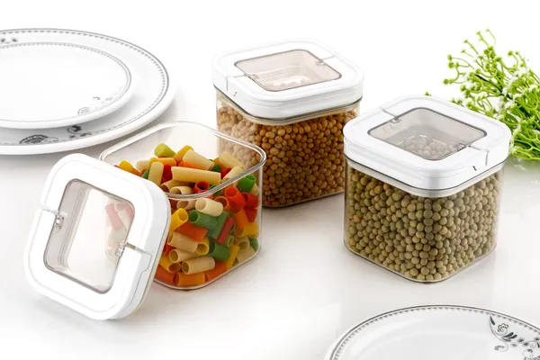 Airtight_Food_Storage_Container_Set_With_Transparent_Square_Design_(Smart_Model_With_Handle)