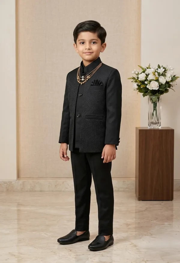 Black_Indo_Western_Set_For_Boys_With_Beaded_Necklace