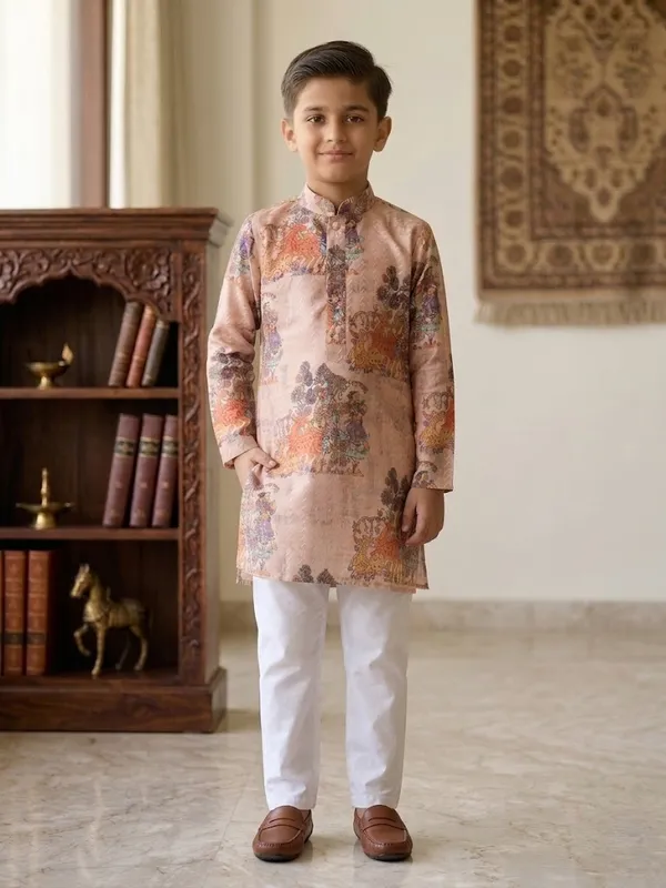 Boys_Ethnic_Traditional_Printed_Jacquard_Kurta_Pajama_Set