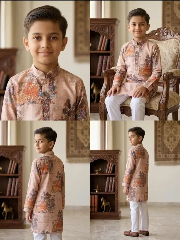 Boys_Ethnic_Traditional_Printed_Jacquard_Kurta_Pajama_Set