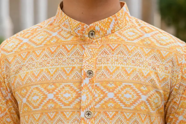 Yellow_Pure_Cotton_Printed_Kurta_Pyjama_Set