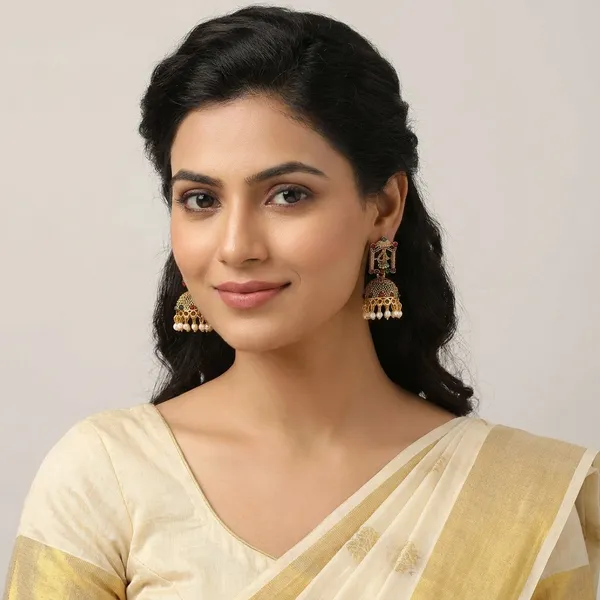 Golden_Traditional_Classic_Stylish_Golden_Jhumka_Earrings_For_Women