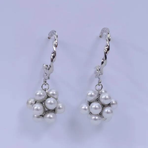 Silver_Traditional_Classic_Stylish_Pearl_Ball_Dropping_Stud_Earrings_For_Women