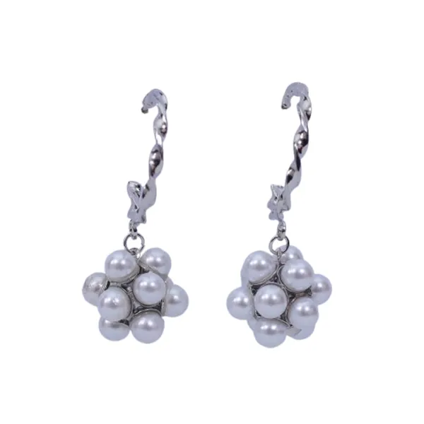 Silver_Traditional_Classic_Stylish_Pearl_Ball_Dropping_Stud_Earrings_For_Women