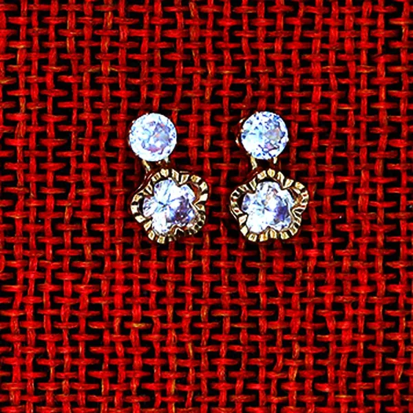 Gold_And_Clear_Traditional_Classic_Stylish_Stone_Stud_Earrings_For_Women