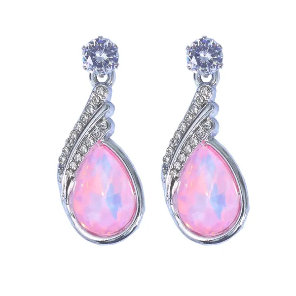 Pink_Traditional_Classic_Stylish_Stone_Drop_Stud_Earrings_For_Women