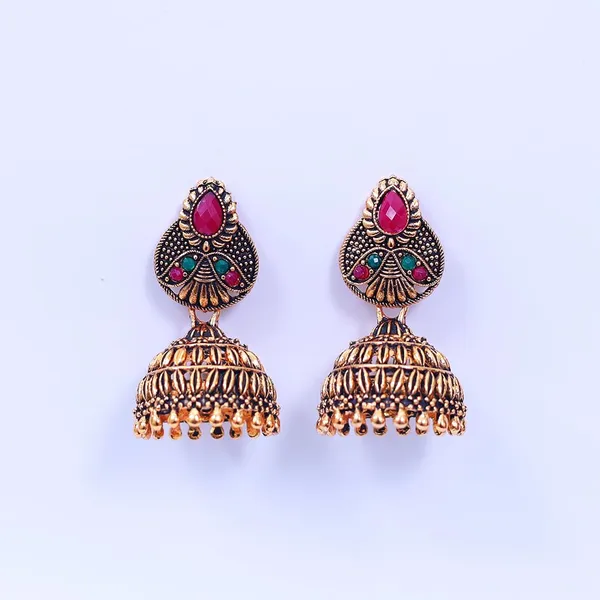 Multicolor_Traditional_Classic_Stylish_Jhumka_Stud_Earrings_For_Women